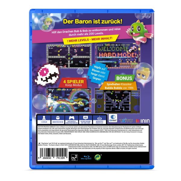 Bubble Bobble 4 Friends "The Baron Is Back" (PlayStation 4) (German Version)
