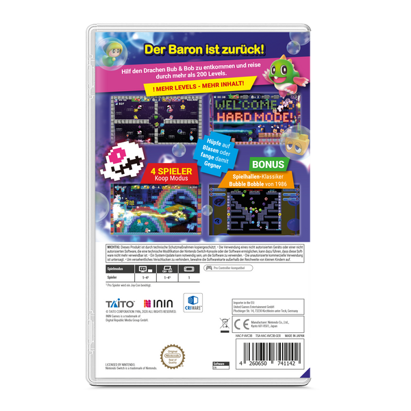 Bubble Bobble 4 Friends "The Baron Is Back" (Nintendo Switch) (German Version)