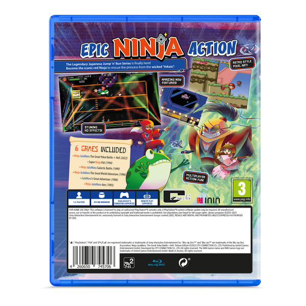 Ninja JaJaMaru: The Great Yokai Battle + Hell – Deluxe Edition (PlayStation 4)