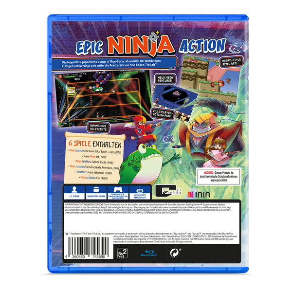 Ninja JaJaMaru: The Great Yokai Battle + Hell – Deluxe Edition (PlayStation 4) (German Version)