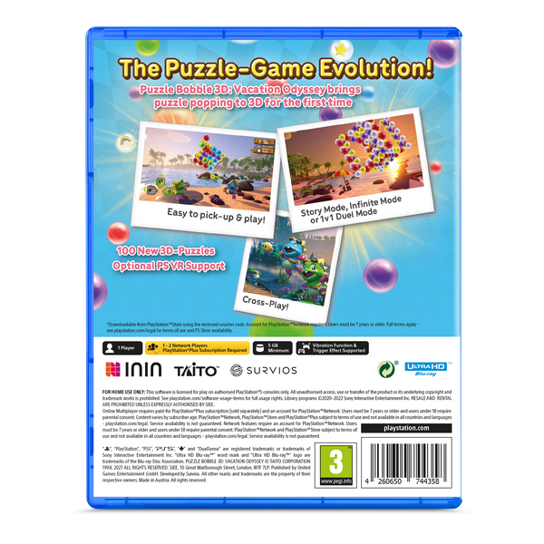 Puzzle Bobble 3D: Vacation Odyssey (PlayStation 5)