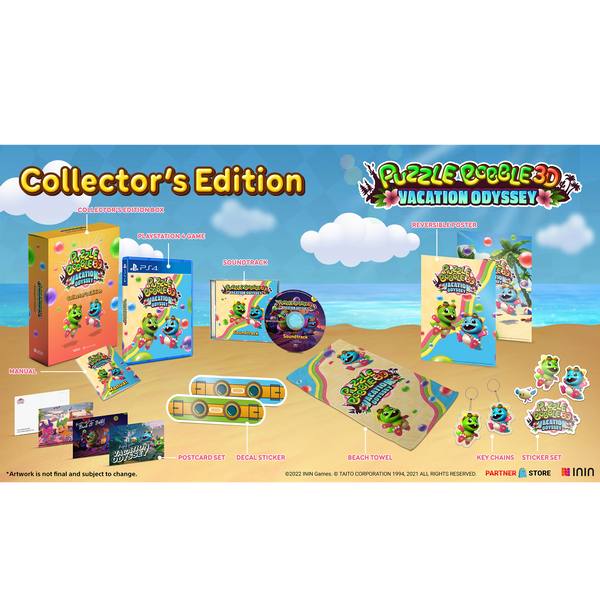 Puzzle Bobble 3D: Vacation Odyssey Collector’s Edition Plushie Bundle (PlayStation 4)