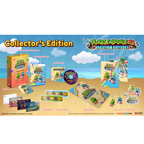 Puzzle Bobble 3D: Vacation Odyssey Collector’s Edition Plushie Bundle (PlayStation 5)