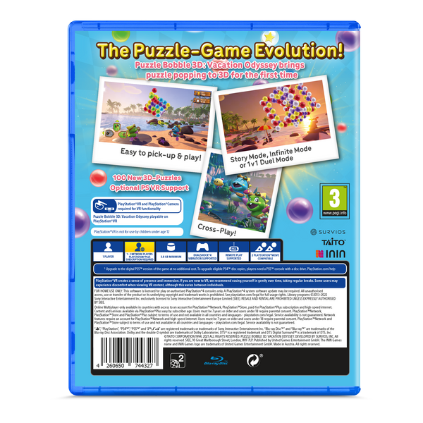 Puzzle Bobble 3D: Vacation Odyssey (PlayStation 4)