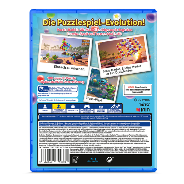 Puzzle Bobble 3D: Vacation Odyssey (PlayStation 4) (German Version)