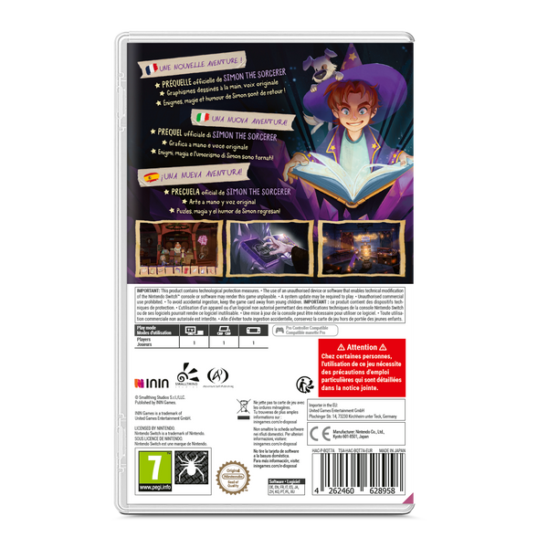 Simon the Sorcerer Origins (Nintendo Switch) (FR/ES/IT Version)