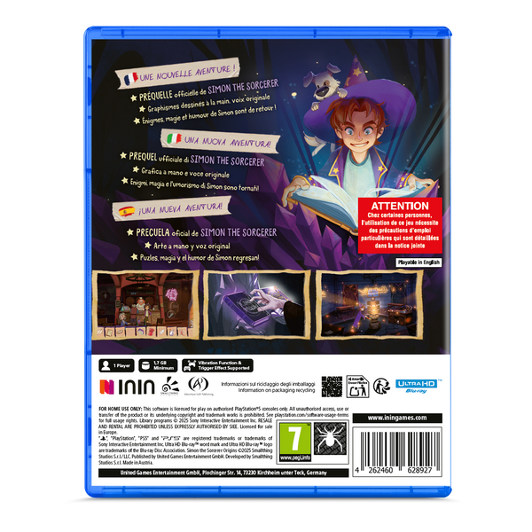 Simon the Sorcerer Origins (PlayStation 5) (FR/ES/IT Version)