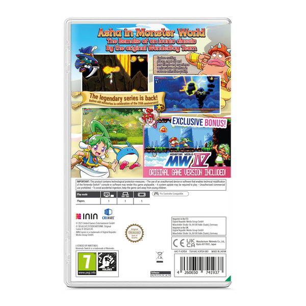 Wonder Boy: Asha in Monster World (Nintendo Switch)