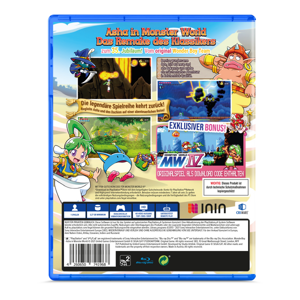 Wonder Boy: Asha in Monster World (PlayStation 4) (German Version)