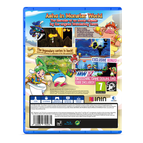 Wonder Boy: Asha in Monster World (PlayStation 4)