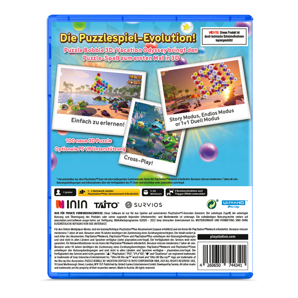 Puzzle Bobble 3D: Vacation Odyssey (PlayStation 5) (German Version)