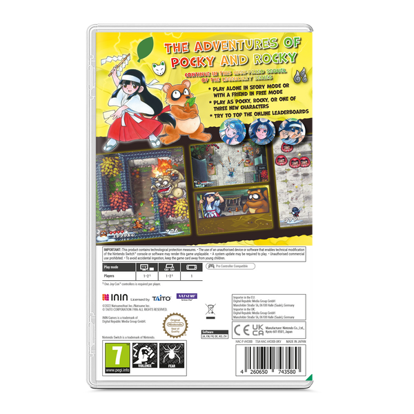 Pocky & Rocky Reshrined (Nintendo Switch)