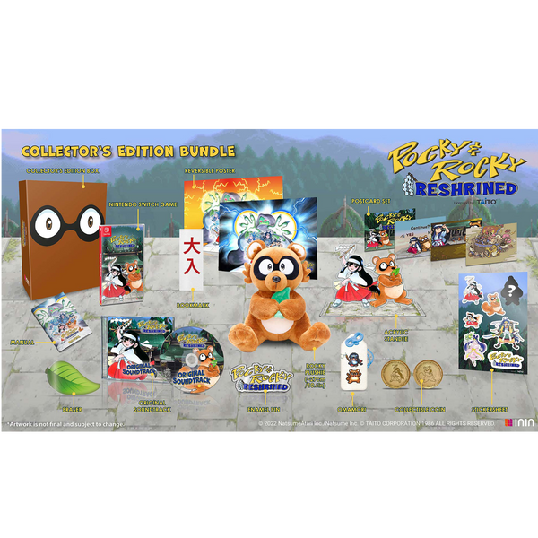 Pocky & Rocky Reshrined Collector's Edition Plushie Bundle (Nintendo Switch)