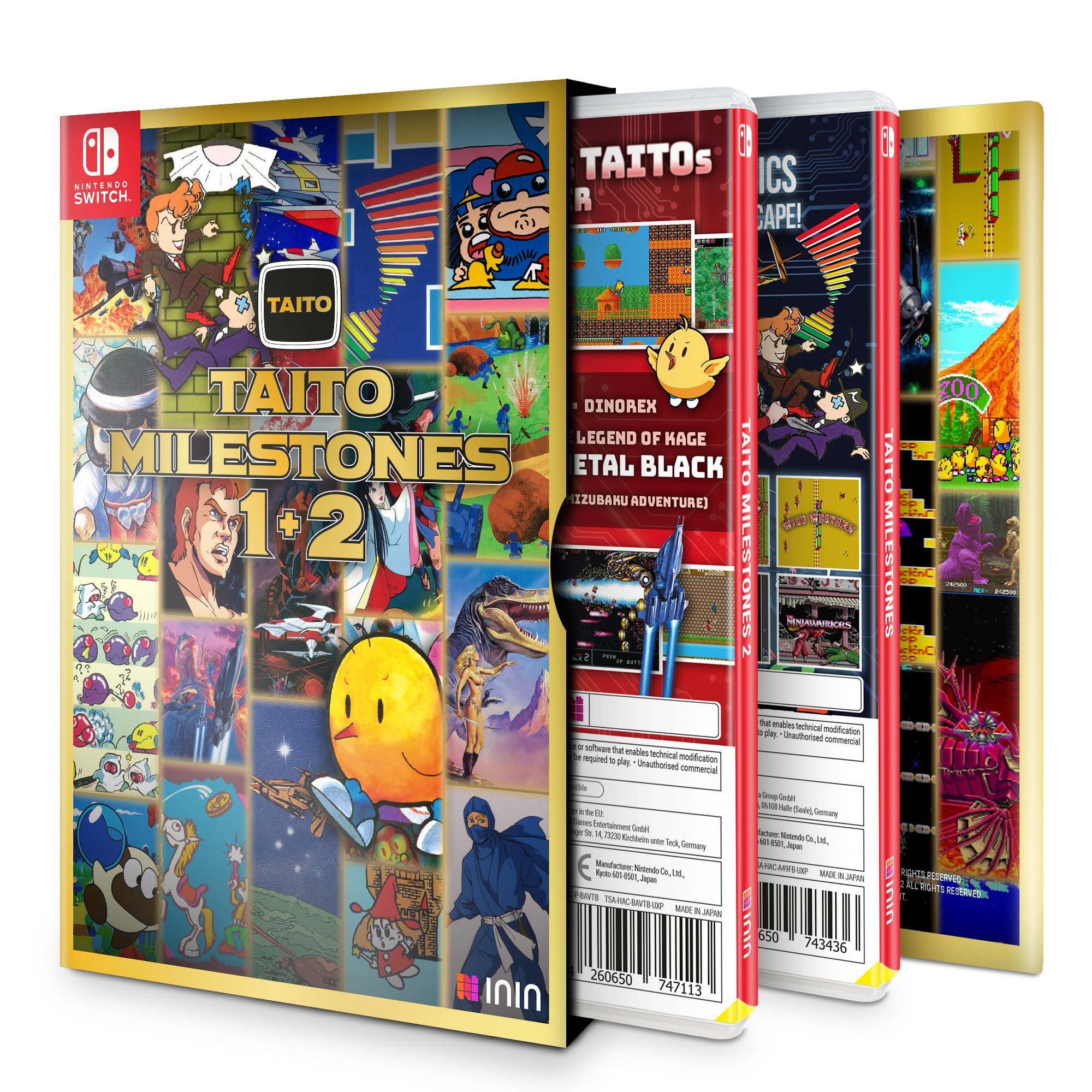 Taito Milestones 1&2 Bundle - Limited (Nintendo Switch) – ININ Games Taito Milestones 1&2 Bundle - Limited (Nintendo Switch) – ININ Games